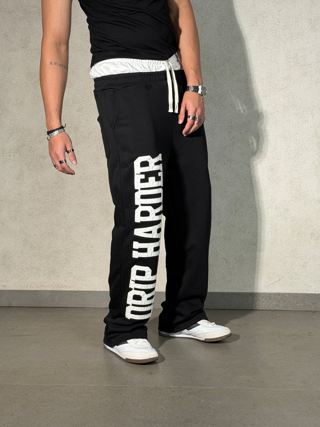 Contrast Belted Drip Harder Joggers